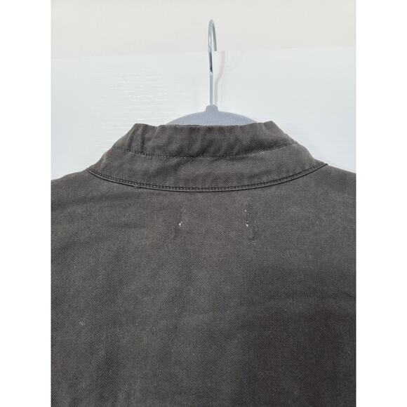 Urban Outfitters Pepita Olive Green Utility Oversized Roll Tab Zip Jacket Medium - Picture 12 of 15